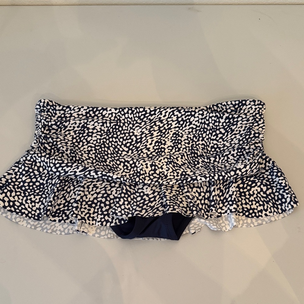 La Blanca Navy and White Swim Skirt